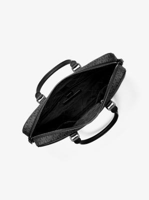 Aktetas Hudson met kenmerkend logo, middelgroot in ZWART | Michael Kors