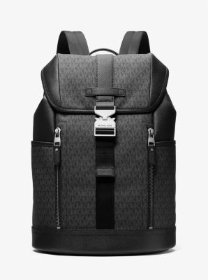 MK Pilotenrucksack Hudson Mit Signature-Logomuster - Schwarz
