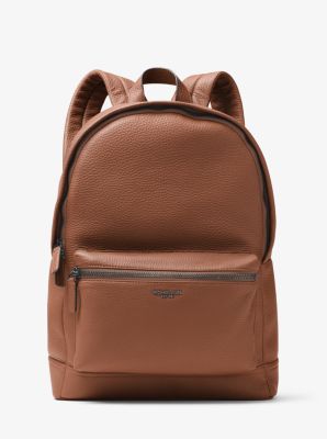 michael kors brown leather backpack