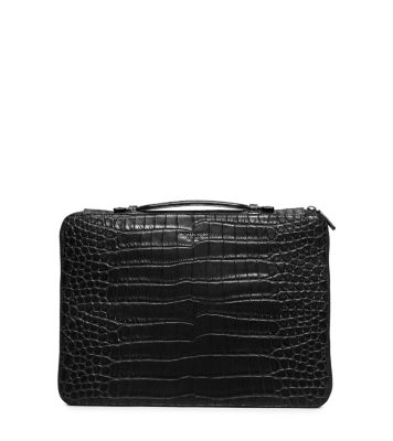 Bryant Embossed-Leather Portfolio