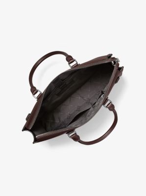 Edison Medium Scratch-Resistant Leather Briefcase