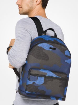 Michael kors blue camo backpack sale