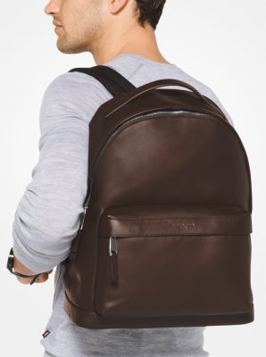 michael kors leather backpack mens