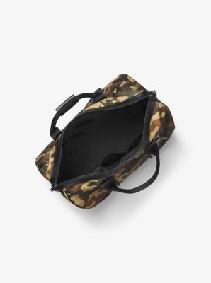 Camouflage - Leather Duffel - Travel Bag