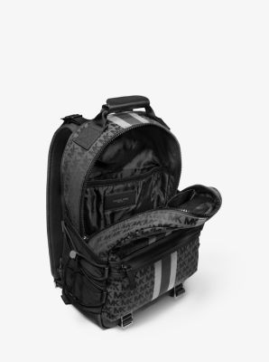 Brooklyn logo hot sale stripe jacquard backpack