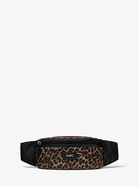 Brooklyn Leopard Woven Hip Bag image number 0