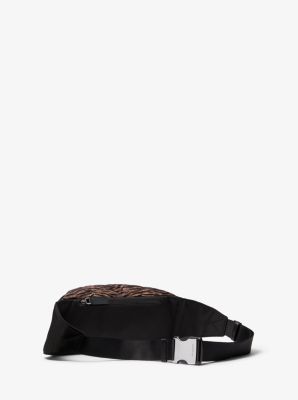 Brooklyn Leopard Woven Hip Bag