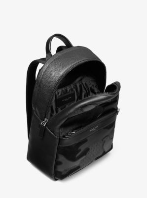 Michael kors black camo backpack hotsell