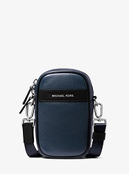 Greyson Pebbled Leather Smartphone Crossbody Bag - NAVY - 33F9LGYM1L