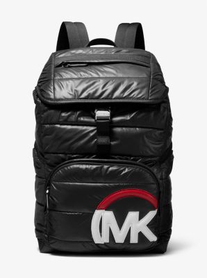 Brooklyn Quilted Woven Backpack Michael Kors