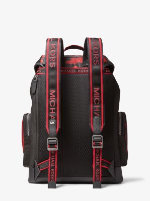 Michael kors logo tape on sale backpack