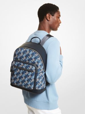 Hudson Graphic Logo Backpack in ADMIRAL MLTI | Michael Kors