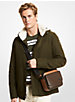 Hudson Color-Blocked Leather Messenger Bag image number 3