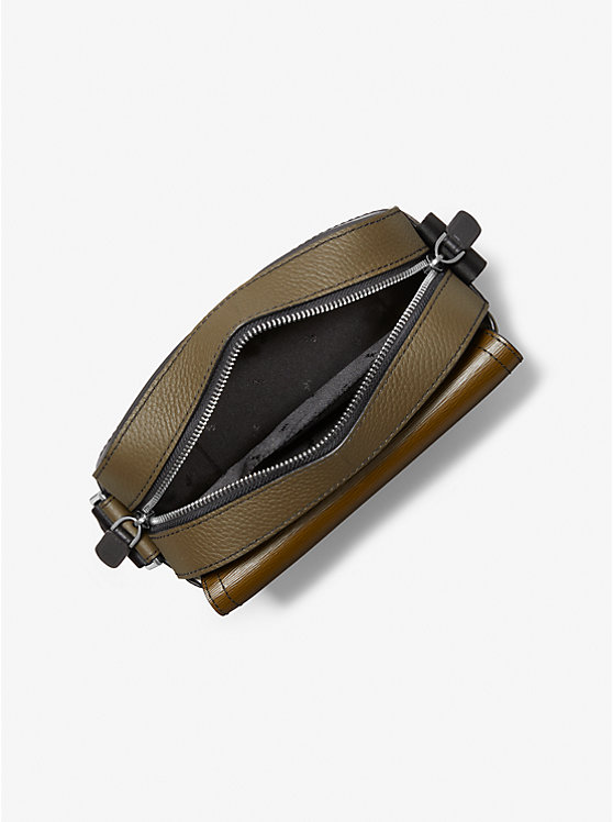 Hudson Color-Blocked Leather Messenger Bag image number 1