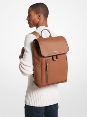 Hudson Slim Pebbled Leather Backpack