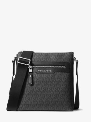 Michael Kors Men Messenger Crossbody Bag MK Logo Blue