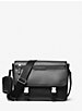 Hudson Pebbled Leather Messenger Bag with Pouch image number 0