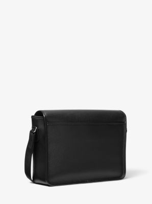 Borsa messenger Hudson in pelle martellata con pochette image number 2