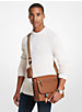 Hudson Pebbled Leather Messenger Bag with Pouch image number 3