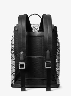 Varick Snake Embossed Leather Utility Backpack | Michael Kors