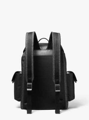 Sac &agrave; dos Greyson en mat&eacute;riaux multiples &agrave; logo