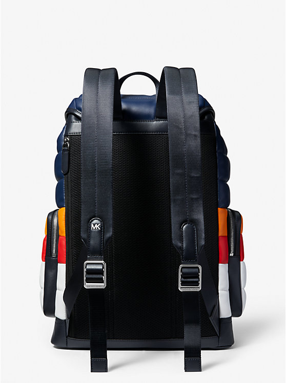 MK X ellesse Hudson Quilted Faux Leather Backpack image number 2