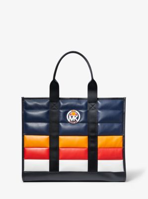 MK X ellesse Hudson Color-Blocked Quilted Tote Bag image number 0