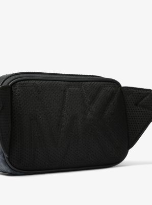 Ri&ntilde;onera bandolera Hudson peque&ntilde;a con logotipos in AZUL OSCURO/AZUL P&Aacute;LIDO | Michael Kors