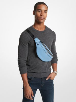 Petit sac-ceinture Varick en cuir in BLEU DE FRANCE | Michael Kors