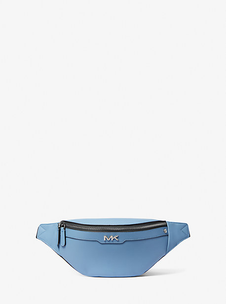 Michael Kors Varick Small Leather Belt Bag In Blue