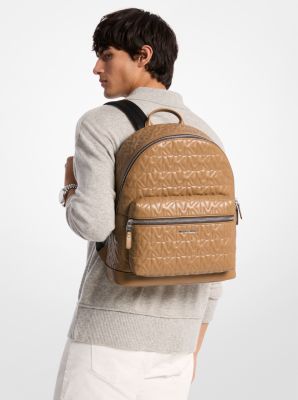 Hudson Medium Logo Embossed Dome Backpack