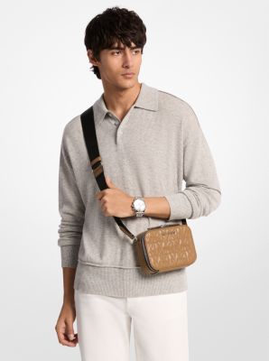 Hudson Logo Embossed Crossbody Bag