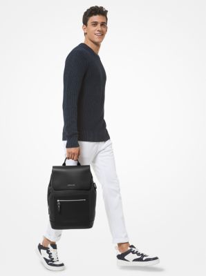 michael kors mens leather backpack