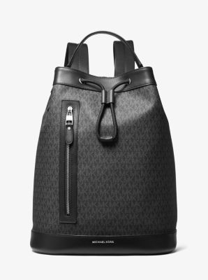 Michael Kors Hudson Monogram Backpack - Black