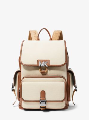 Hudson Two-Tone Canvas Backpack | Michael Kors