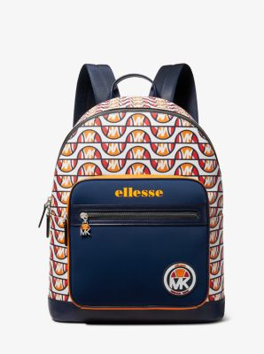 MK X ellesse Hudson Quilted Faux Leather Backpack