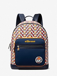 MK X ellesse Hudson Printed Canvas Backpack - BRIGHT WHT - 33S2LHDB2X