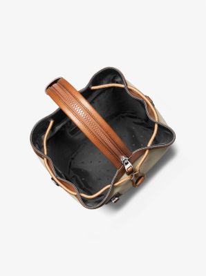 Michael Kors Tote Bag Purse Handbag Carry On Canvas Shoulder Bag MK Holdall  New