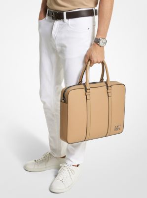 Hudson Crossgrain Leather Briefcase Michael Kors Canada