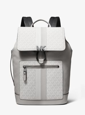 Hudson Logo Stripe and Leather Backpack image number 0