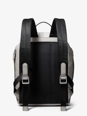 Hudson Logo Stripe and Leather Backpack image number 2