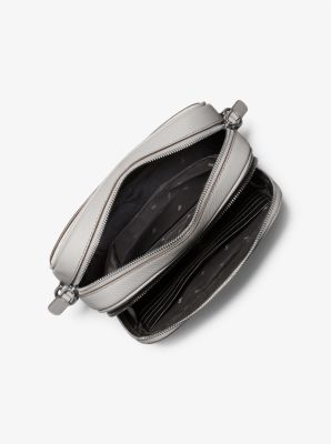 Hudson Logo Stripe and Leather Crossbody Bag