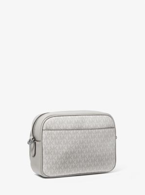 Hudson Logo Stripe and Leather Crossbody Bag