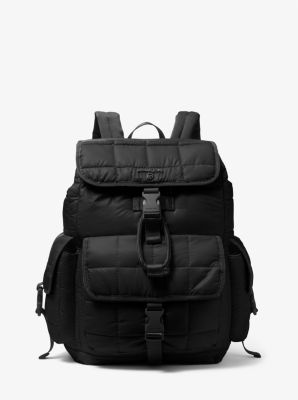 Michael Kors Outlet: Michael backpack in recycled nylon - Black