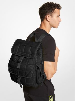 Brooklyn Quilted Recycled Polyester Backpack in BLACK | Michael Kors
