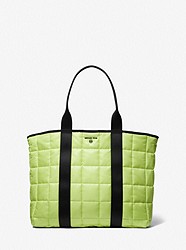 Brooklyn Quilted Recycled Polyester Tote Bag - BT LIMEADE - 33S2TBKT3U