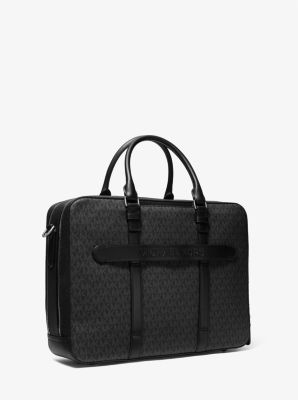 Hudson Logo and Leather Briefcase image number 2