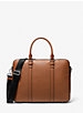 Hudson Logo and Leather Double-Gusset Briefcase image number 0