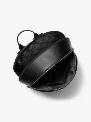 Hudson Slim Graphic Logo Embossed Leather Backpack image number 1