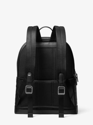 Hudson Slim Graphic Logo Embossed Leather Backpack image number 2